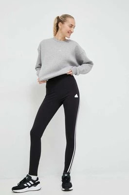 Zdjęcie produktu adidas legginsy damskie kolor czarny z aplikacją