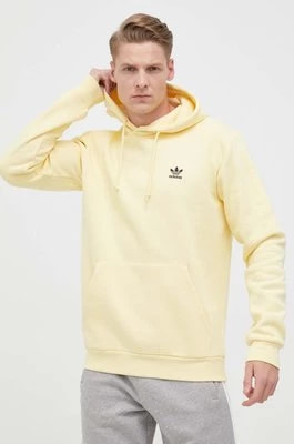 Zdjęcie produktu adidas Originals bluza męska kolor żółty z kapturem z aplikacją