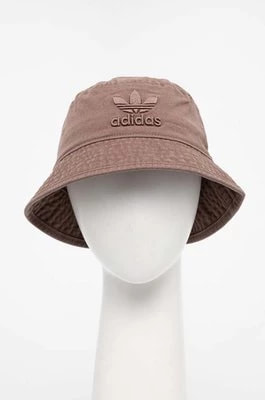 Zdjęcie produktu adidas Originals kapelusz bawełniany kolor brązowy bawełniany IT7623