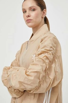 Zdjęcie produktu adidas Originals kurtka damska kolor beżowy przejściowa oversize IY3422