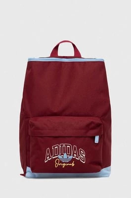 Zdjęcie produktu adidas Originals plecak dziecięcy kolor bordowy duży z nadrukiem