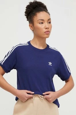 Zdjęcie produktu adidas Originals t-shirt damski kolor granatowy IR8053