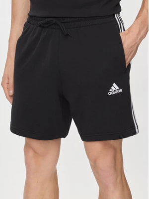 Zdjęcie produktu adidas Szorty sportowe Essentials French Terry 3-Stripes Shorts IC9435 Czarny Regular Fit