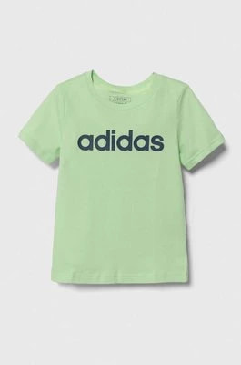 Zdjęcie produktu adidas t-shirt bawełniany dziecięcy kolor zielony