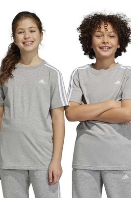Zdjęcie produktu adidas t-shirt dziecięcy U 3S kolor szary gładki