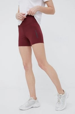 Zdjęcie produktu adidas TERREX szorty sportowe Multi damskie kolor bordowy gładkie high waist