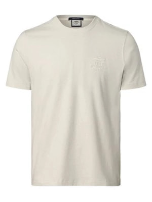 Zdjęcie produktu Aeronautica T-shirt męski Mężczyźni Bawełna beżowy|szary jednolity,