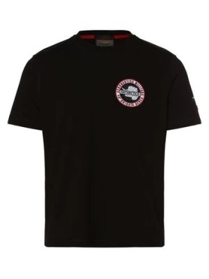 Zdjęcie produktu Aeronautica T-shirt męski Mężczyźni Bawełna czarny jednolity,