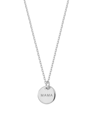 Zdjęcie produktu Alicja&Maria Srebrny naszyjnik "Mama" z zaweiszką - dł. 60 cm rozmiar: onesize