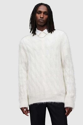 Zdjęcie produktu AllSaints sweter z wełną Kosmic kolor beżowy