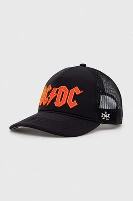Zdjęcie produktu American Needle czapka z daszkiem ACDC kolor czarny z aplikacją