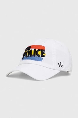 Zdjęcie produktu American Needle czapka z daszkiem bawełniana the Police kolor biały z aplikacją