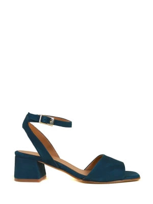 Zdjęcie produktu Anaki Skórzane sandały "Giulia" w kolorze niebieskim rozmiar: 40