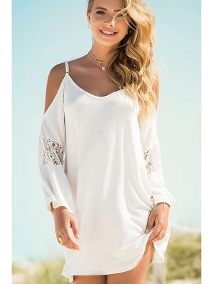 Zdjęcie produktu Angelsin Beachwear Kaftan w kolorze białym rozmiar: S/M