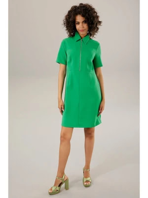 Zdjęcie produktu Aniston Sukienka polo w kolorze zielonym rozmiar: 44