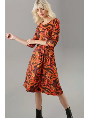 Zdjęcie produktu Aniston Sukienka w kolorze pomarańczowo-czarnym rozmiar: 36