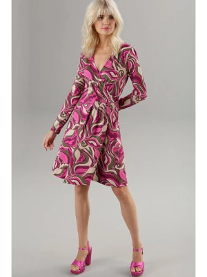 Zdjęcie produktu Aniston Sukienka w kolorze różowo-zielonym rozmiar: 44