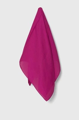 Zdjęcie produktu Answear Lab apaszka z jedwabiem kolor różowy gładka