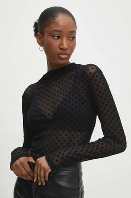 Zdjęcie produktu Answear Lab bluzka damska kolor czarny wzorzysta