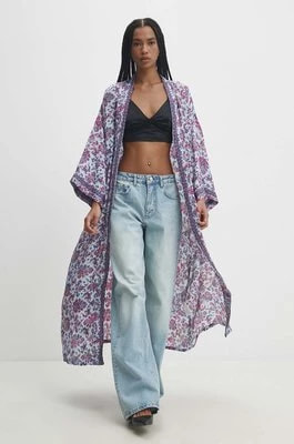 Zdjęcie produktu Answear Lab kimono kolor niebieski oversize wzorzysta