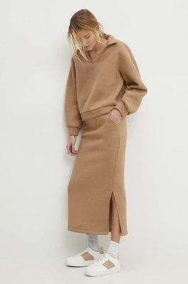 Zdjęcie produktu Answear Lab komplet - bluza i spódnica kolor brązowy
