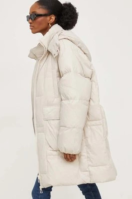Zdjęcie produktu Answear Lab kurtka damska kolor beżowy zimowa oversize
