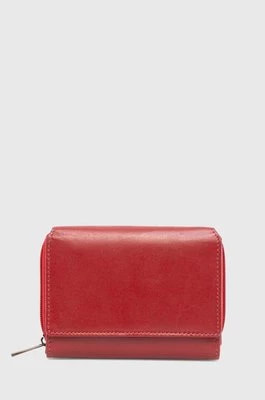 Zdjęcie produktu Answear Lab portfel skórzany damski kolor czerwony