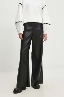 Zdjęcie produktu Answear Lab spodnie damskie kolor czarny dzwony high waist