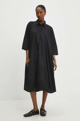 Zdjęcie produktu Answear Lab sukienka bawełniana kolor czarny mini rozkloszowana