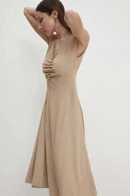 Zdjęcie produktu Answear Lab sukienka kolor beżowy mini rozkloszowana