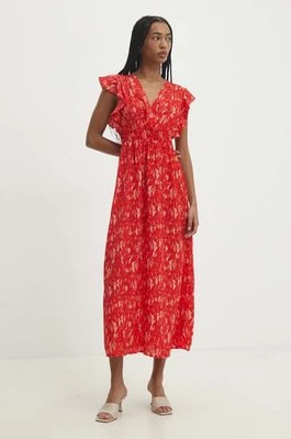 Zdjęcie produktu Answear Lab sukienka kolor czerwony midi rozkloszowana
