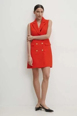 Zdjęcie produktu Answear Lab sukienka kolor pomarańczowy mini rozkloszowana