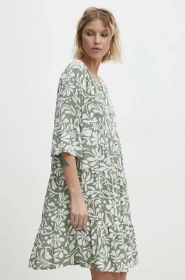 Zdjęcie produktu Answear Lab sukienka kolor zielony mini oversize