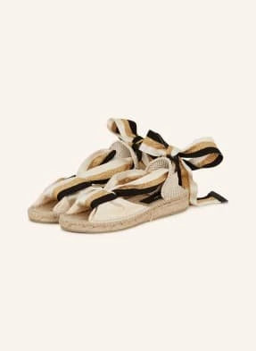 Zdjęcie produktu Antonia's Sandały Na Platformie Z Błyszczącą Przędzą beige