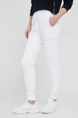 Zdjęcie produktu Armani Exchange spodnie damskie kolor biały gładkie 8NYPFX YJ68Z NOS