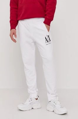 Zdjęcie produktu Armani Exchange spodnie męskie kolor biały gładkie 8NZPPA ZJ1ZZ NOS