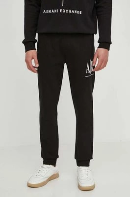 Zdjęcie produktu Armani Exchange spodnie męskie kolor czarny gładkie 8NZPPA ZJ1ZZ NOS
