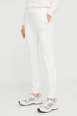Zdjęcie produktu Armani Exchange spodnie dresowe kolor beżowy gładkie 3DYP76 YJFFZ