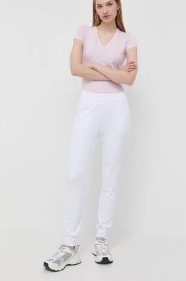 Zdjęcie produktu Armani Exchange spodnie dresowe kolor biały z aplikacją