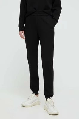 Zdjęcie produktu Armani Exchange spodnie dresowe kolor czarny gładkie 3DYP77 YJEPZ
