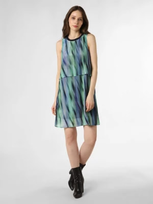 Zdjęcie produktu Armani Exchange Sukienka damska Kobiety wiskoza niebieski|zielony wzorzysty,