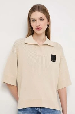 Zdjęcie produktu Armani Exchange sweter damski kolor beżowy lekki 3DYM1M YM1NZ