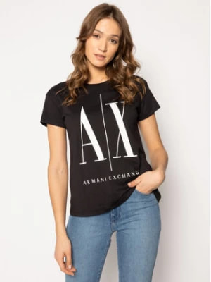 Zdjęcie produktu Armani Exchange T-Shirt 8NYTCX YJG3Z 1200 Czarny Regular Fit