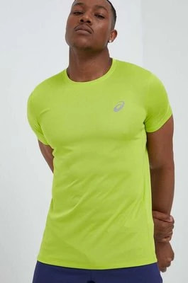 Zdjęcie produktu Asics t-shirt do biegania Core kolor zielony gładki