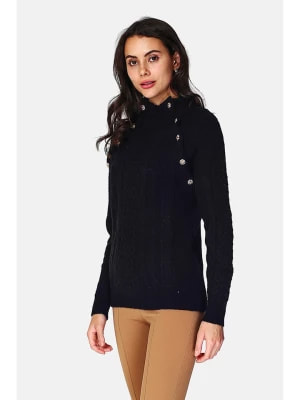 Zdjęcie produktu ASSUILI Kaszmirowy sweter w kolorze czarnym rozmiar: 40