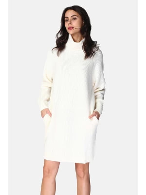 Zdjęcie produktu ASSUILI Sukienka dzianinowa w kolorze białym rozmiar: 34