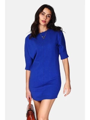 Zdjęcie produktu ASSUILI Sukienka dzianinowa w kolorze niebieskim rozmiar: 36