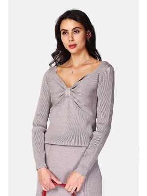 Zdjęcie produktu ASSUILI Sweter w kolorze szarobrązowym rozmiar: 40