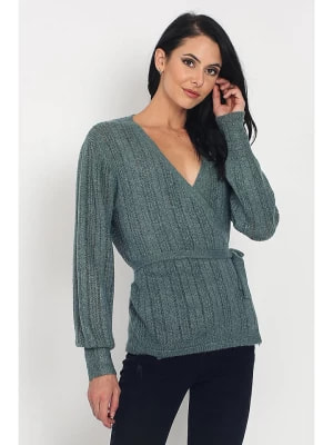 Zdjęcie produktu ASSUILI Sweter w kolorze zielonym rozmiar: 42