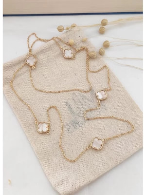 Zdjęcie produktu atelier MIU Pozłacany naszyjnik z masą perłową - dł. 80 cm rozmiar: onesize